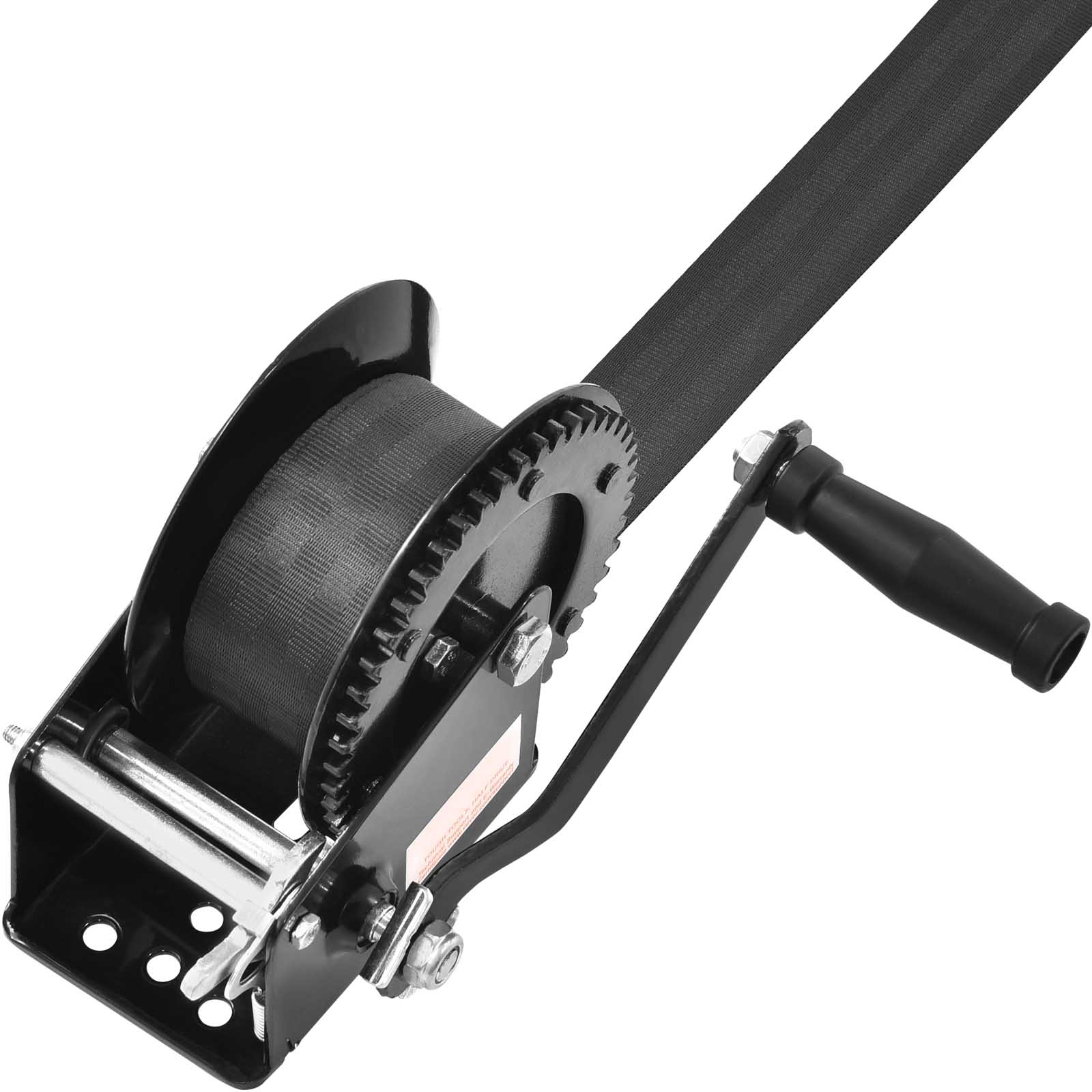 Hand Winch With Polyester Strap And Two Way Ratchet For Trailer_voghion.com